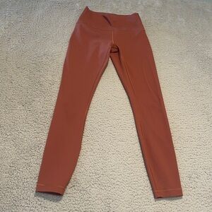 Lululemon Wunder Under High-Rise Tight 25" *Full-On Luxtreme lights brown size 4